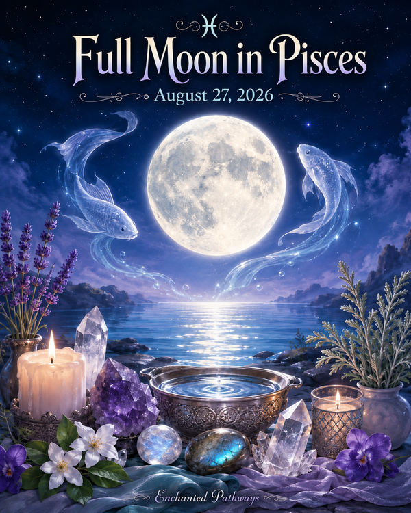 🌕 Full Moon & Partial Lunar Eclipse in Pisces | August 27, 2026