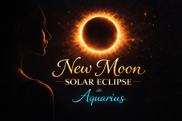 🌑 New Moon Annular Solar Eclipse in Aquarius 🔥