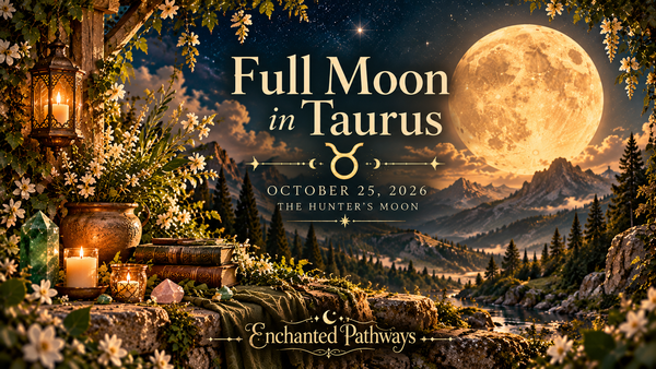Full Moon in Taurus October 25 2026 Hunter’s Moon astrology and ritual by Enchanted Pathways