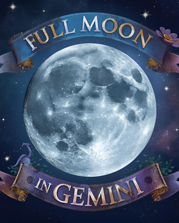 🌕✨ Full Moon in Gemini✨