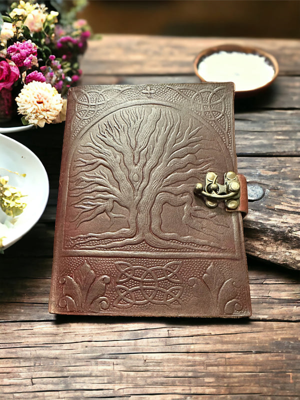 Brown Tree Of Life Leather Journal