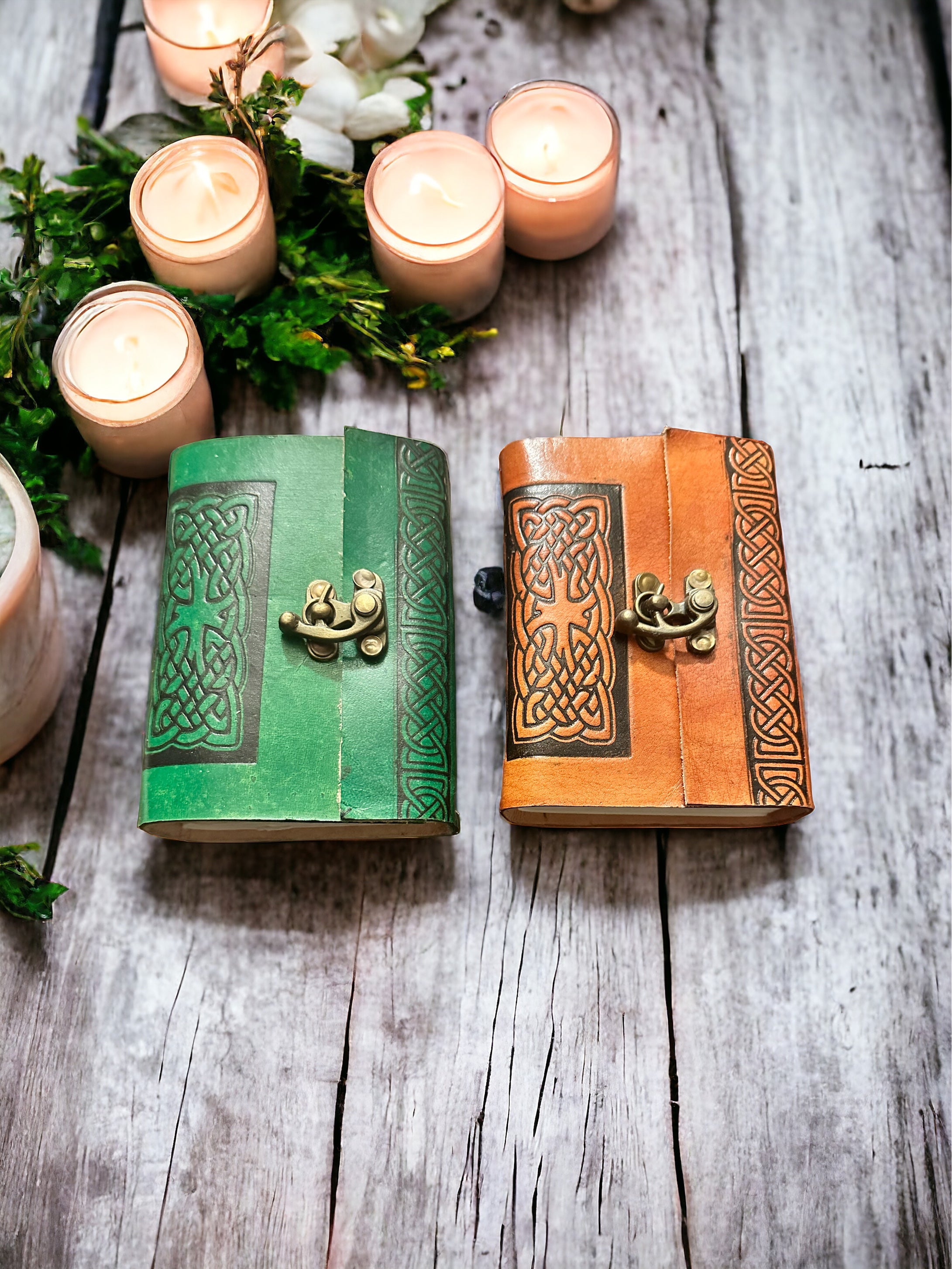 Mini Leather Journal – Capture Dreams & Interpretations-ENCHANTED PATHWAYS